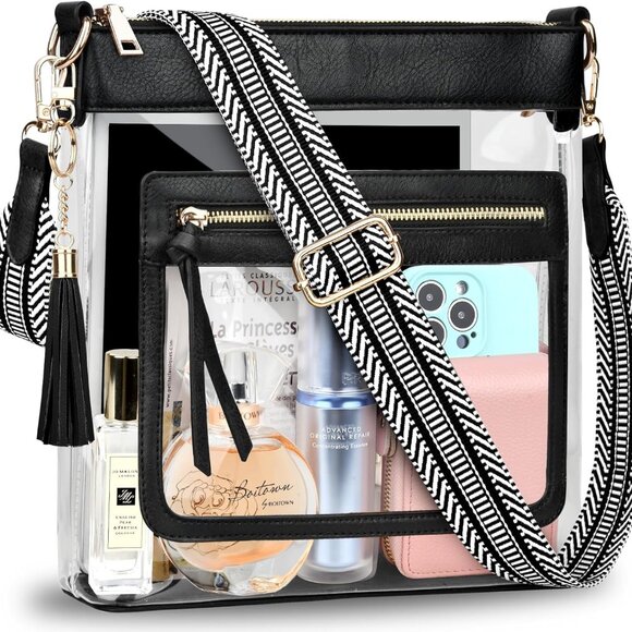 Clear Purses for Women - Crossbody Bags for Stadium Events & Concerts - Approved